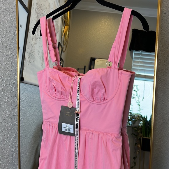 HOUSE OF CB 'Elia' French Pink Midi Sundress NWOT - Picture 11 of 11